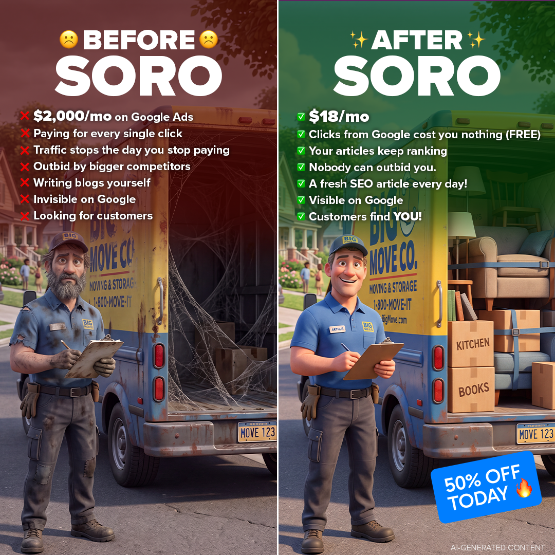 Soro SEO Facebook ad: Rank #1 on Google