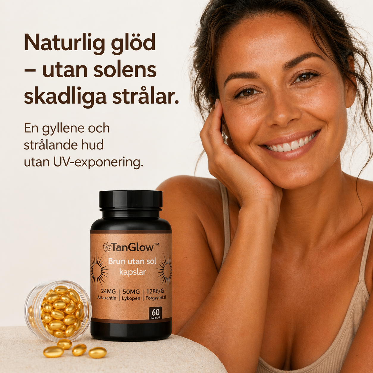 Maja Eriksson Facebook ad: Få en strålande glow på 7 dagar >>