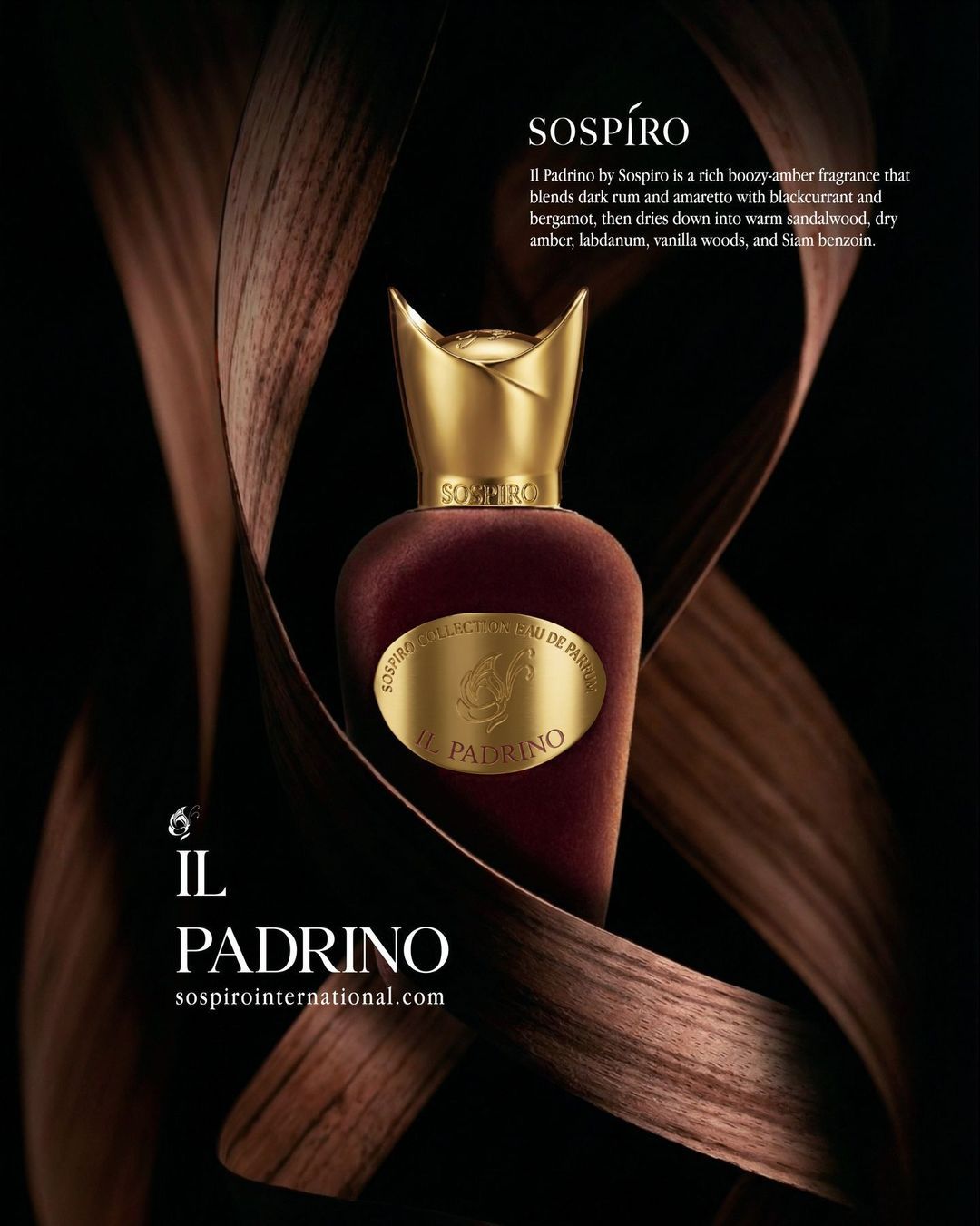 Sospiro International Facebook ad: Heat settles on the sand, and the gold…
