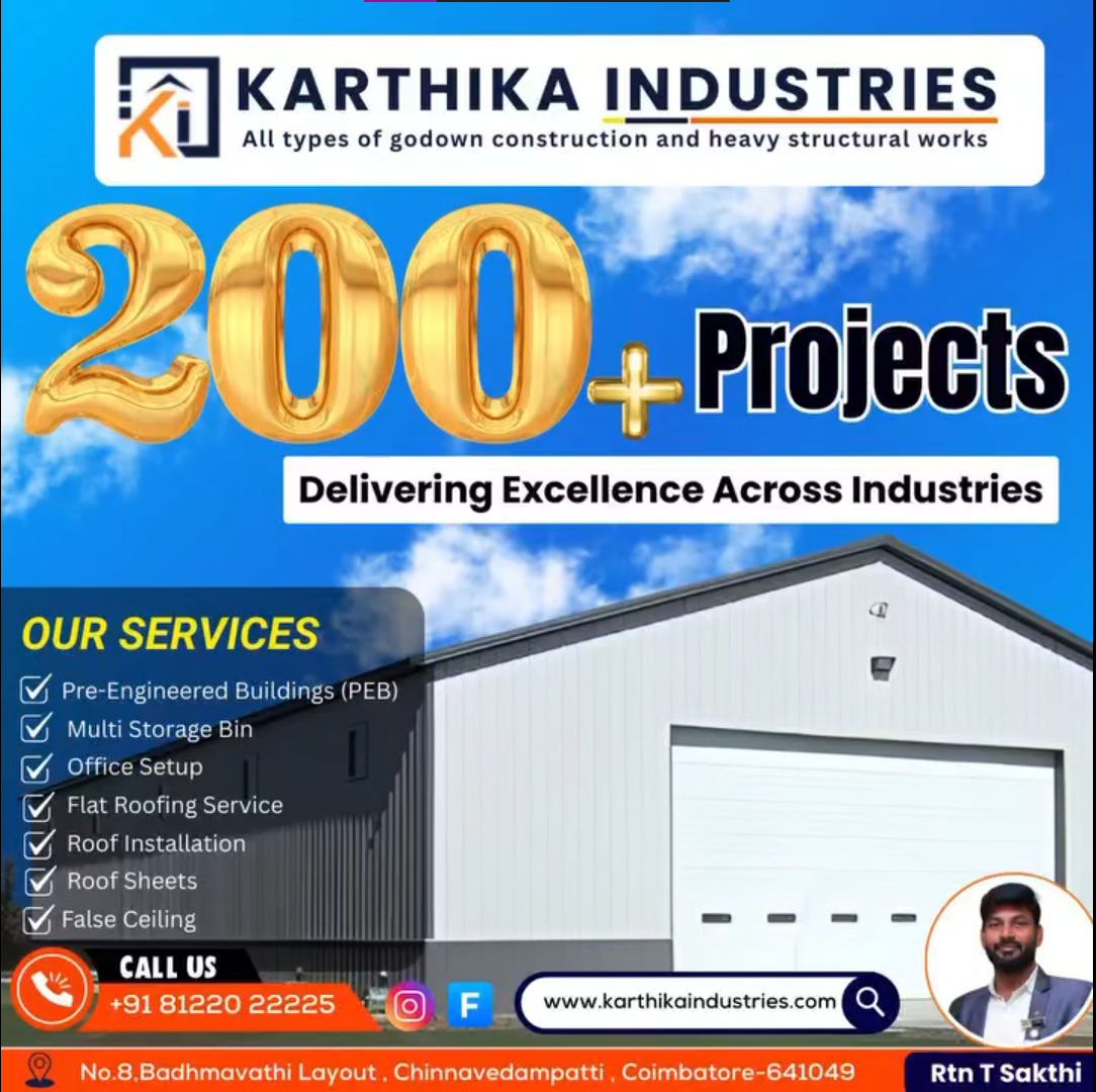 Karthika Industries Facebook ad from Oct 10, 2025