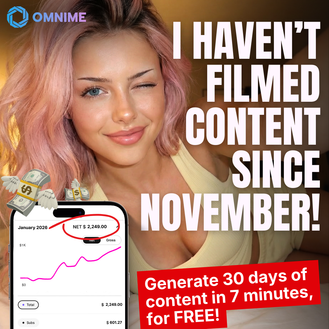 Omnime AI Facebook ad: Creators: Generate a Full Month of Content in 7 Minutes…