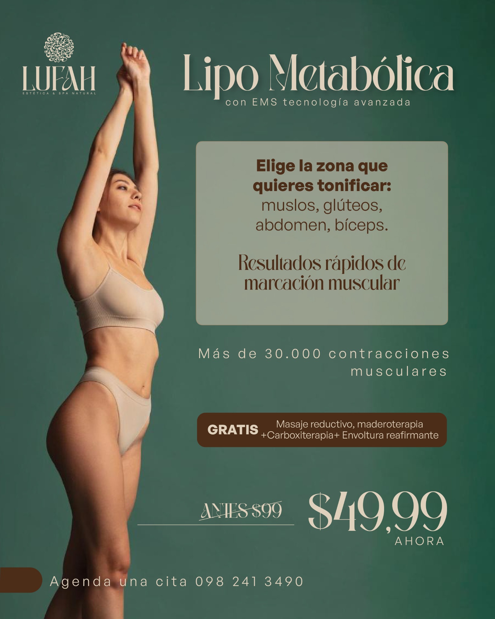 Lufah Natural EC Facebook ad: Agenda tu cita hoy mismo