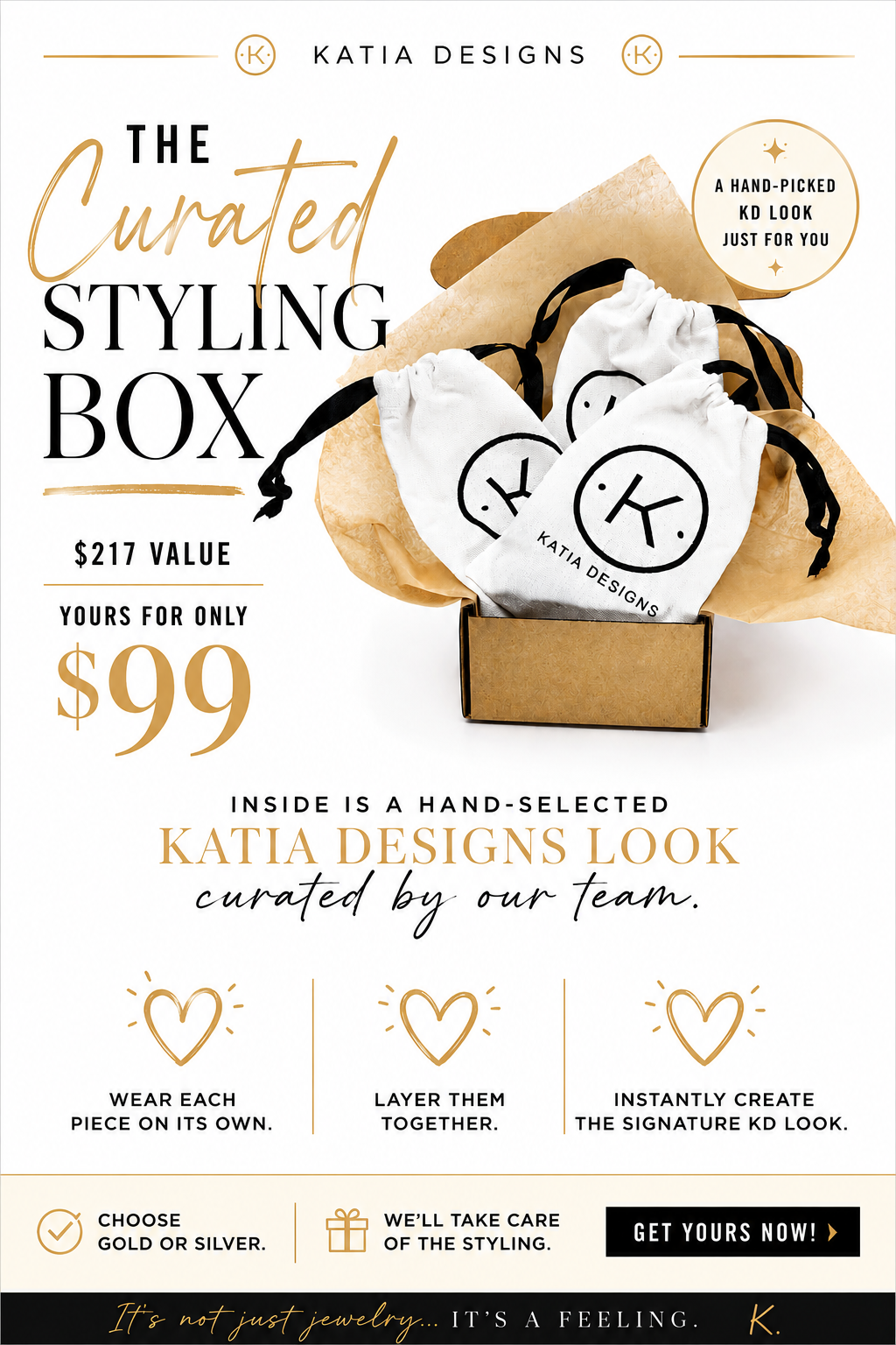 Katia Designs Facebook ad: We’ll Style You for $99