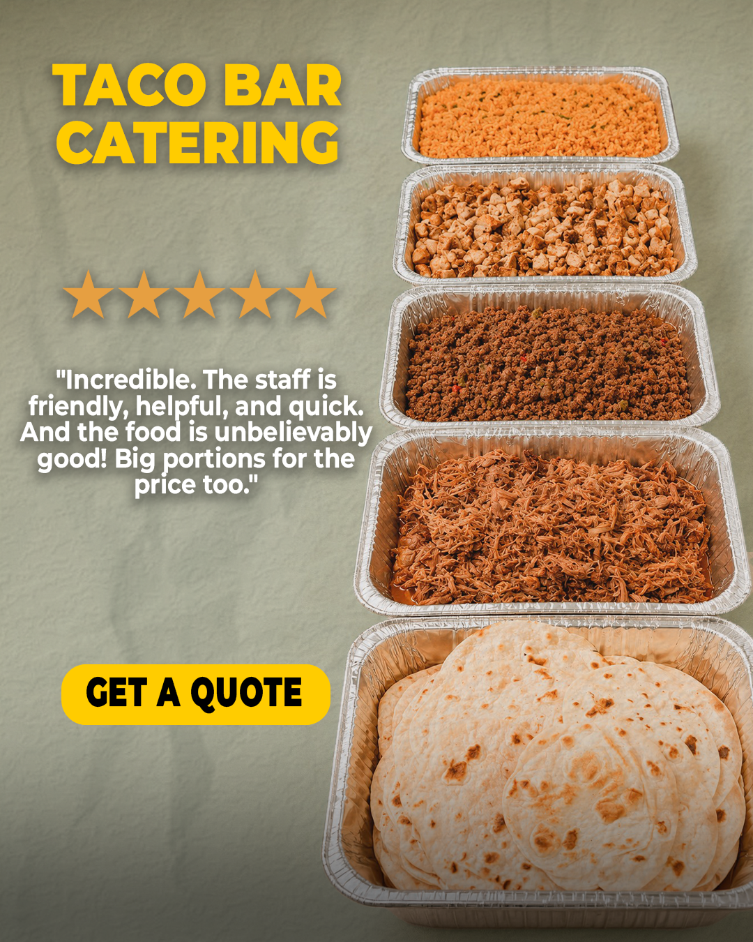 Brito's Burrito Facebook ad: Corporate catering with real invoices