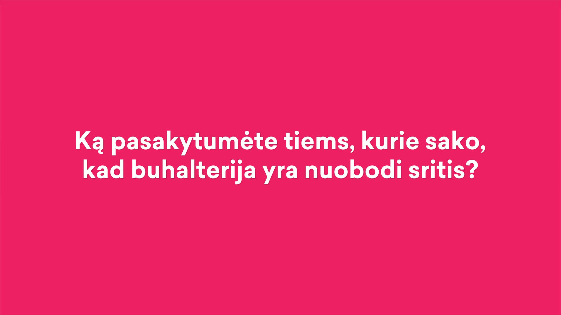 UAB buhalterės.lt Facebook ad: Buhalterinė Apskaita