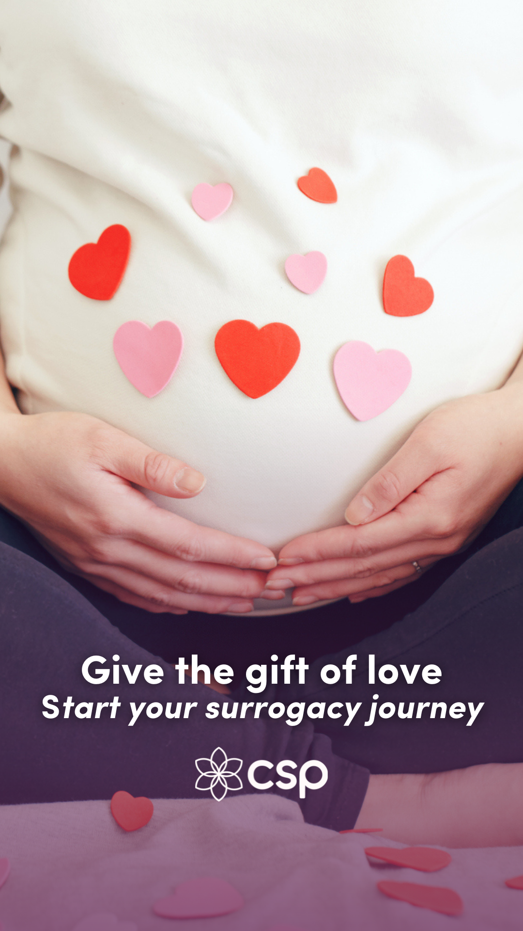 Center for Surrogate Parenting Facebook ad
