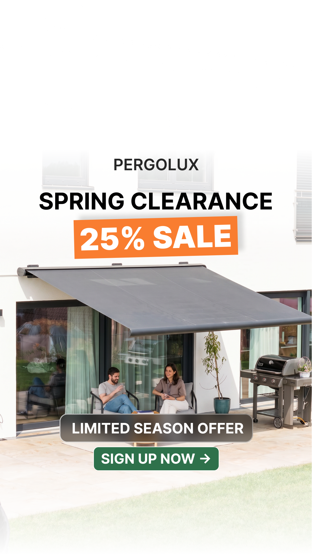 pergolux.au Facebook ad: Scandinavian Design - Built For Every Season