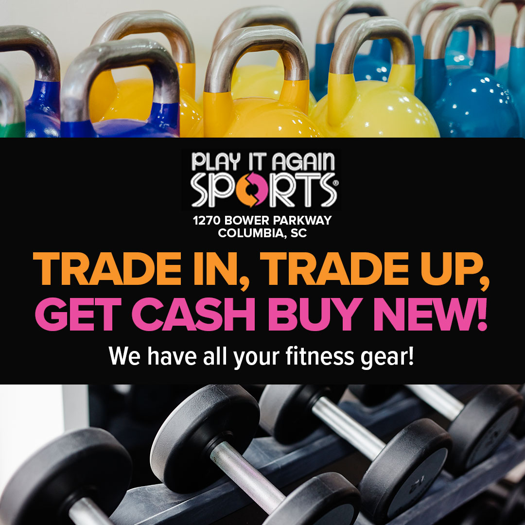 Play It Again Sports - Columbia, SC Facebook ad: Buy smart. Sell easy. Play more.