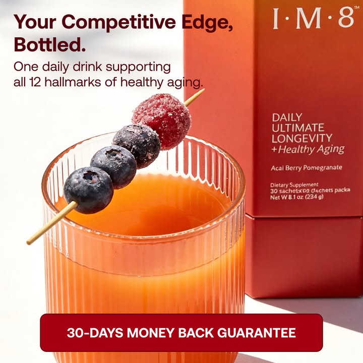 IM8 Global Facebook ad: Longevity Starts at the Cellular Level
