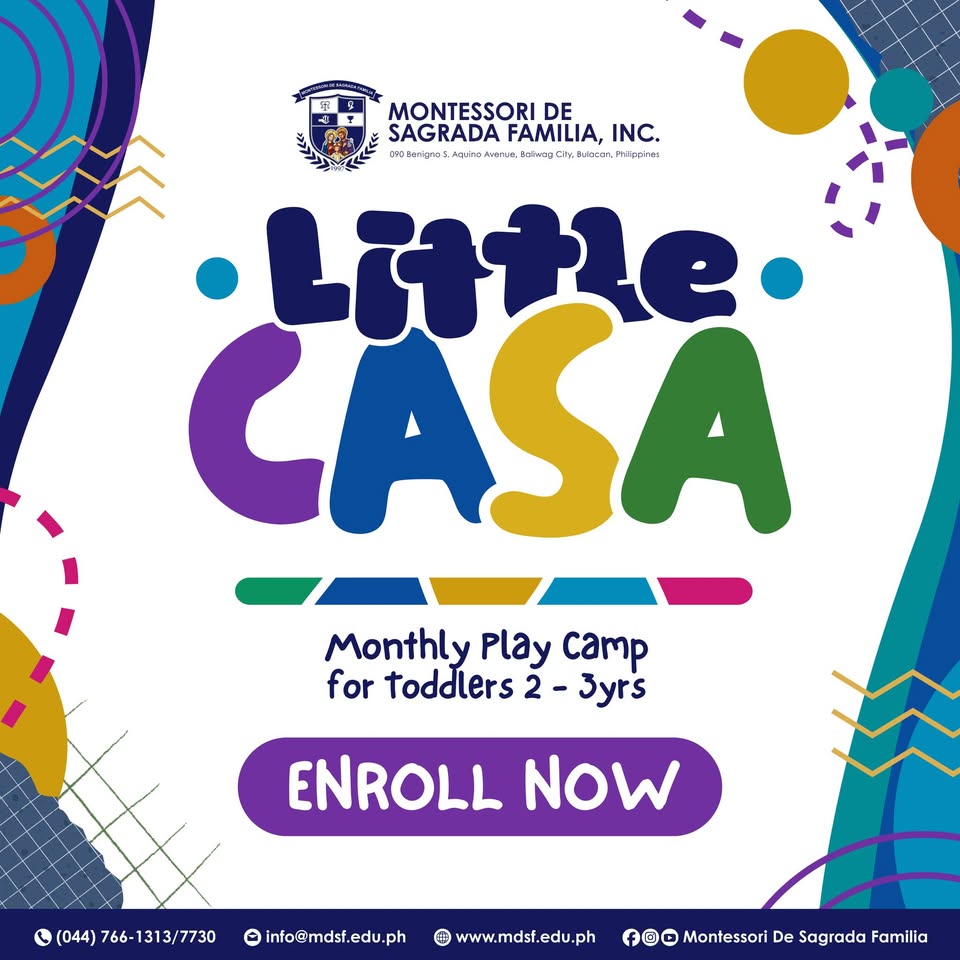 Montessori De Sagrada Familia, Inc. Facebook ad: Montessori De Sagrada Familia, Inc. - Tangos, Baliwag…