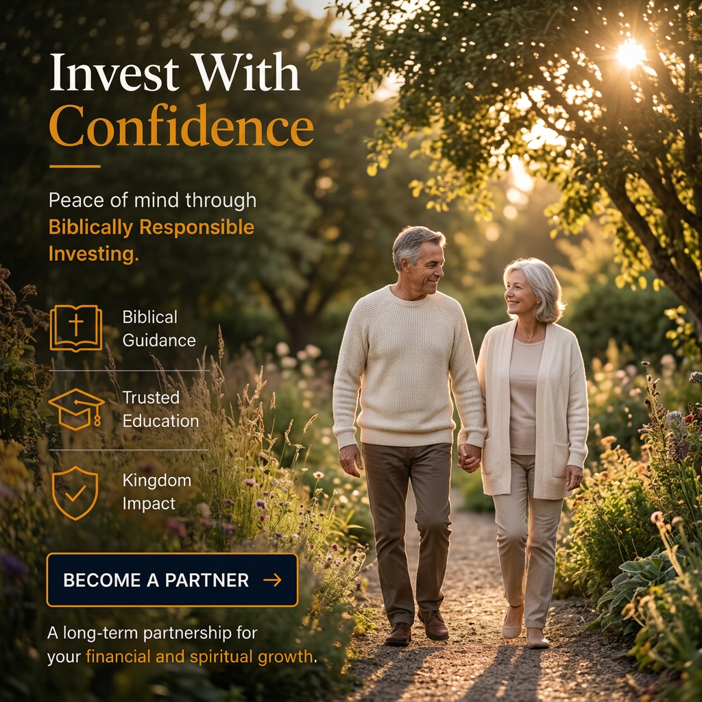 FISM Facebook ad: Invest without the fear. Honor God with every dollar.