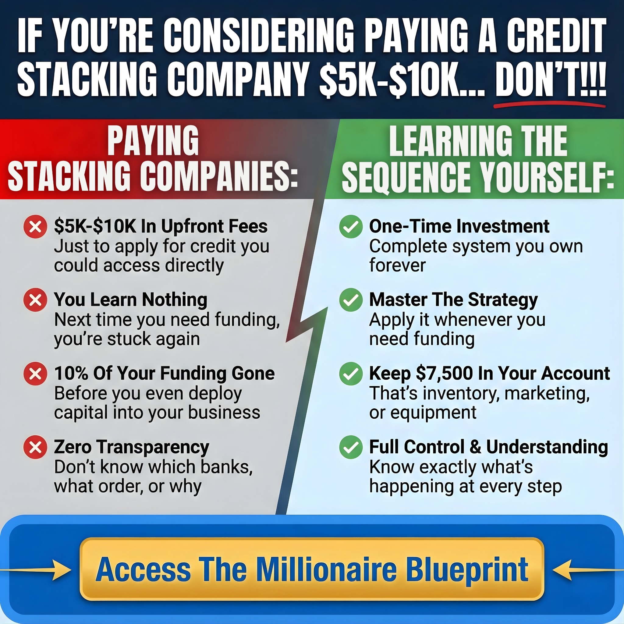 Credit With Colin Facebook ad: Turn Your Credit Into Real Working Capital