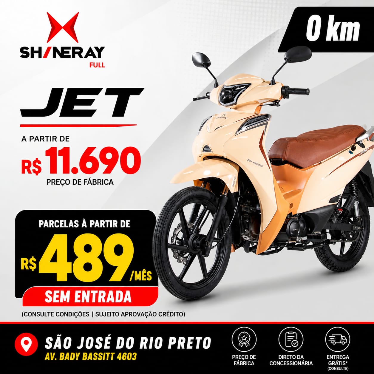 Shineray Full Facebook ad: Atenção São José do Rio Preto