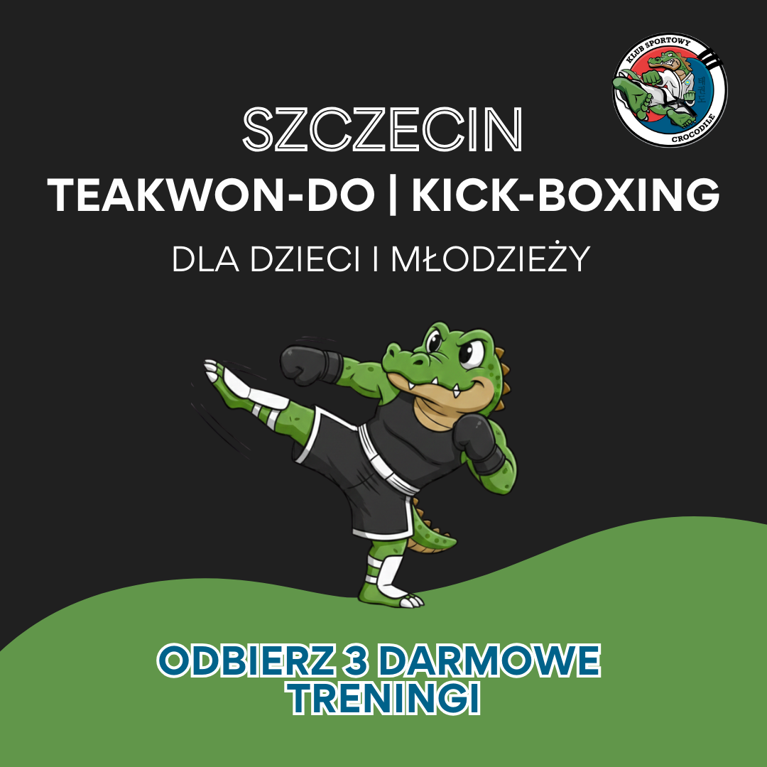 Klub Sportowy Crocodile Taekwon-do Facebook ad: Zapisz dziecko na 3 DARMOWE treningi sztuk walki!