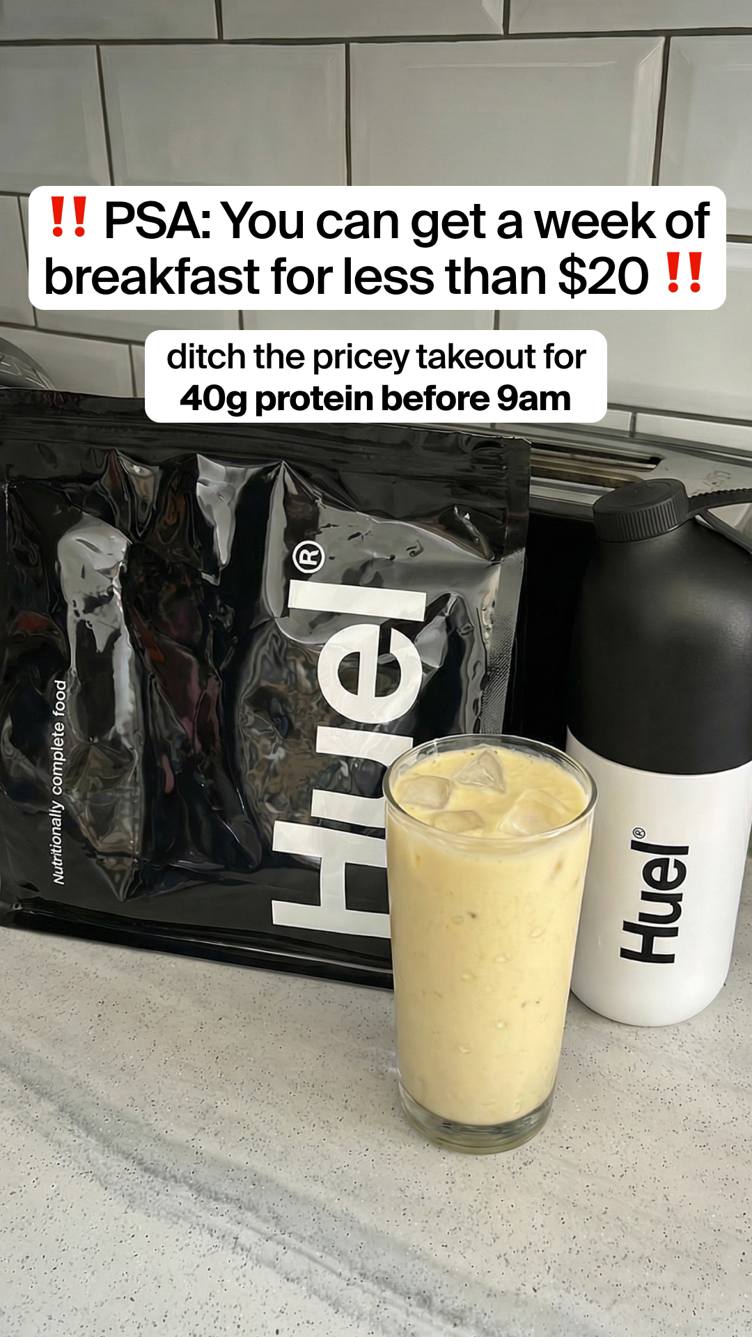 Huel Facebook ad