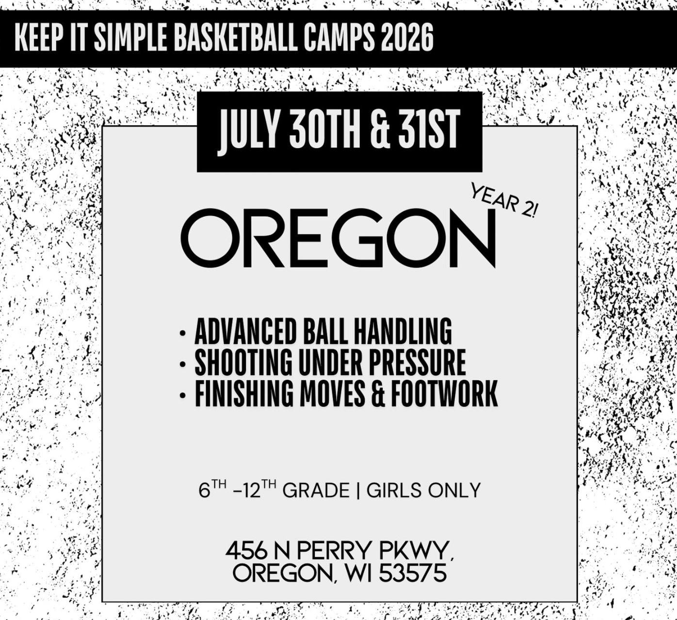 Oregon Girls Basketball Facebook ad: REGISTER SOON!