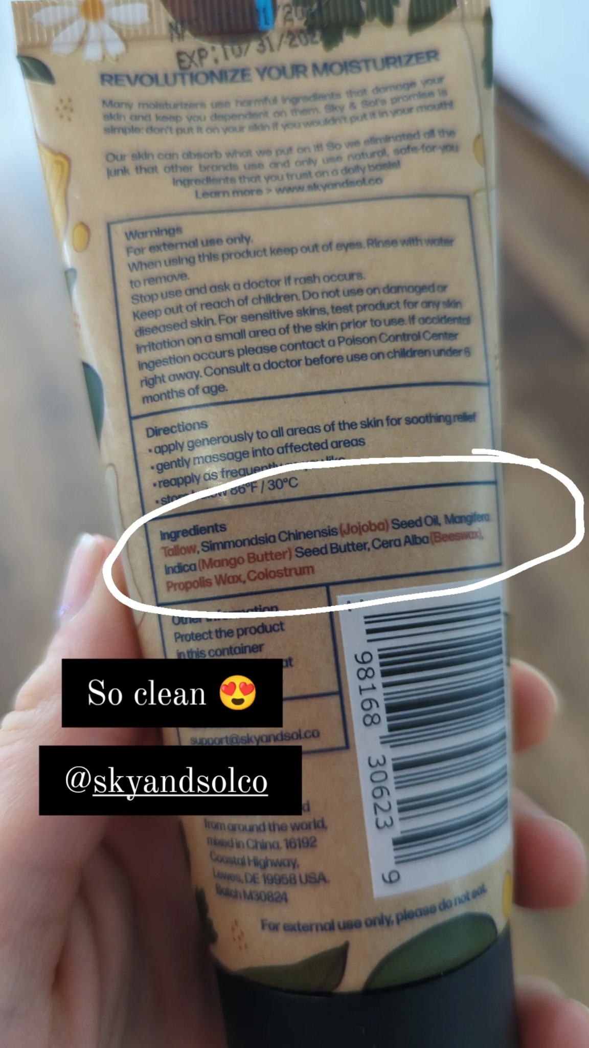 Sky&sol Facebook ad