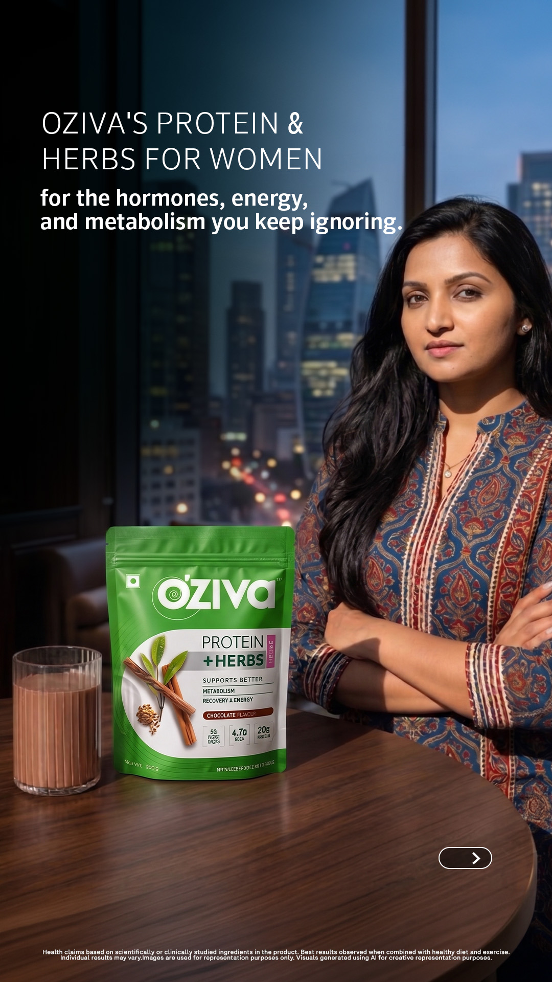OZiva Facebook ad