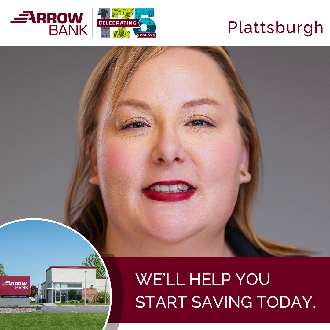 Arrow Bank Facebook ad: Get to your goals, and let Arrow Bank…