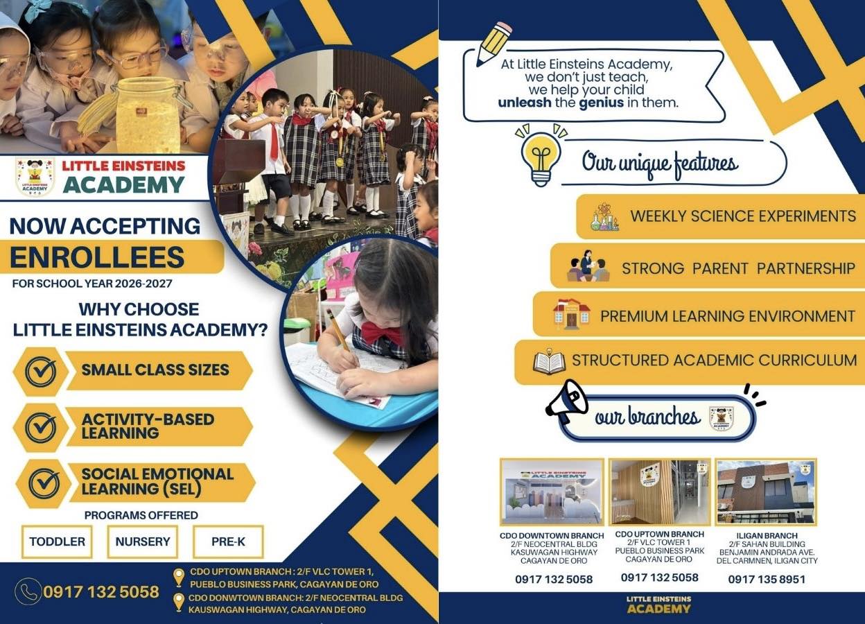 Little Einsteins Academy - CDO Downtown Facebook ad