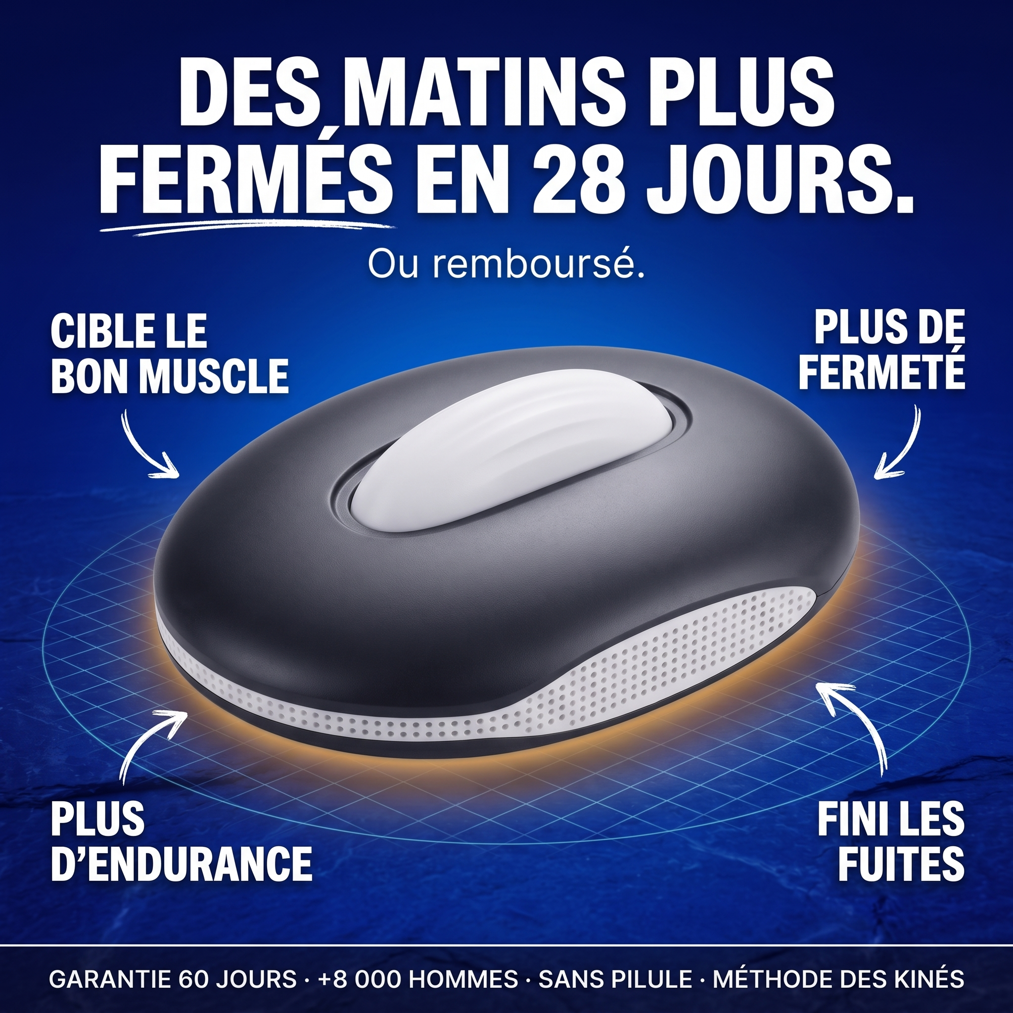 PlancherPelvien Hommes Facebook ad: Des matins plus fermes, la méthode des kinés (Pro Max)