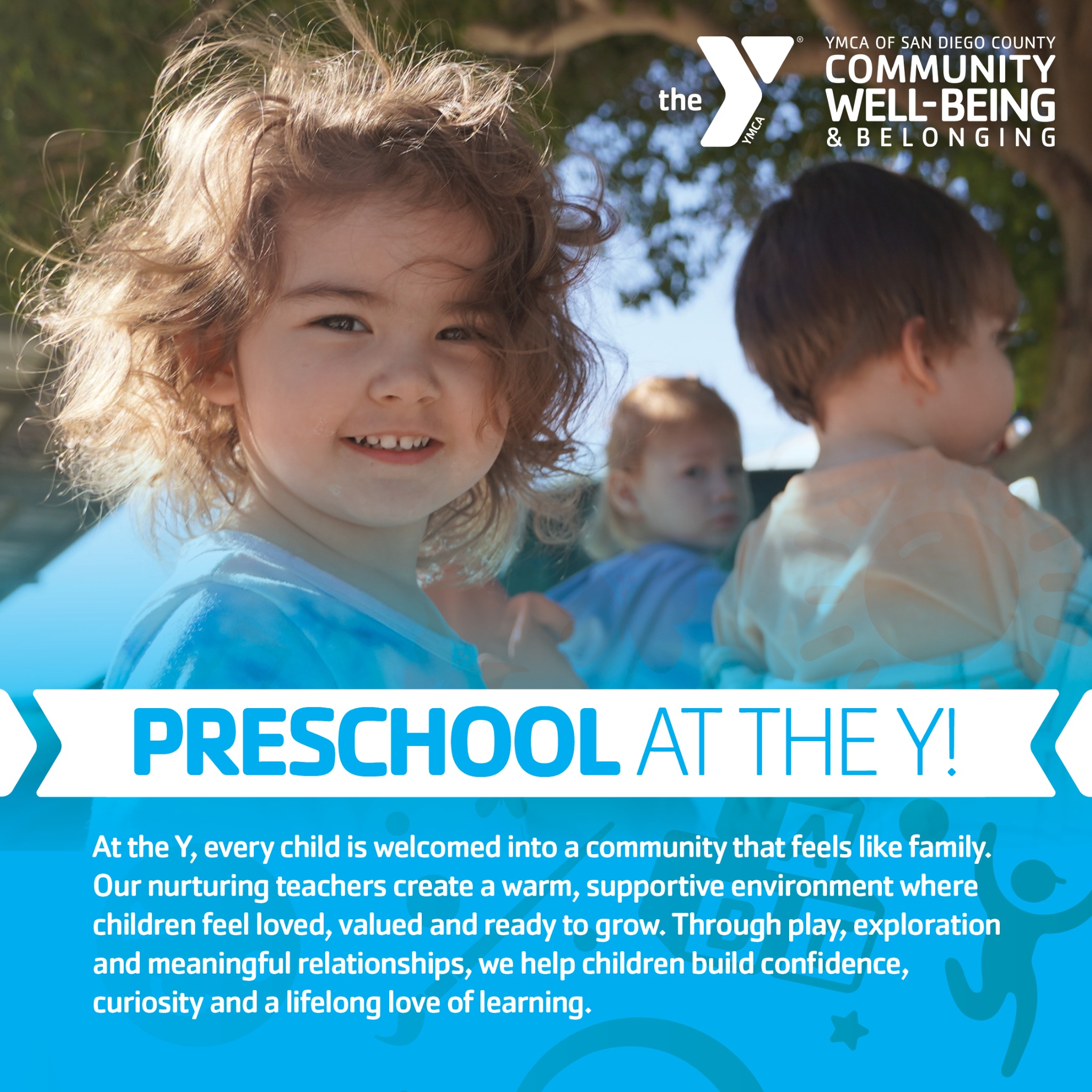YMCA of San Diego County Facebook ad: Where little learners grow big confidence