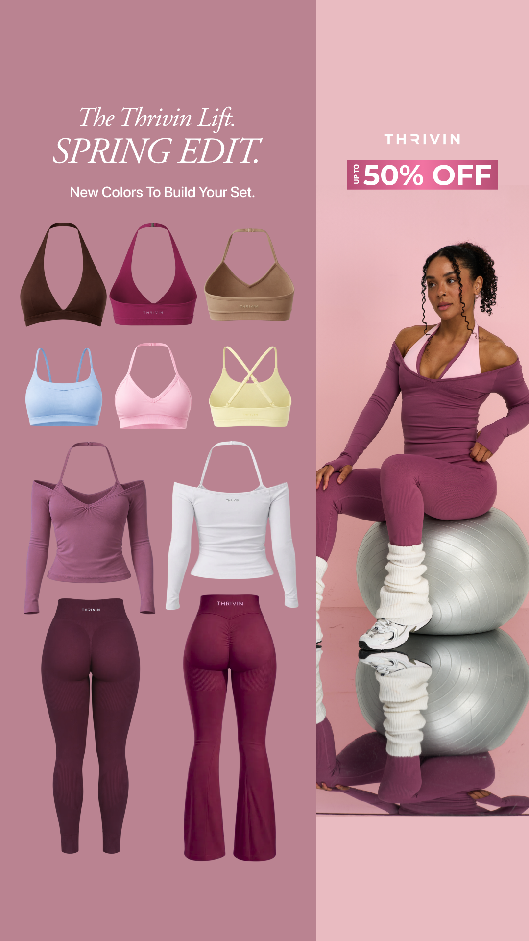 Thrivingymwear Facebook ad