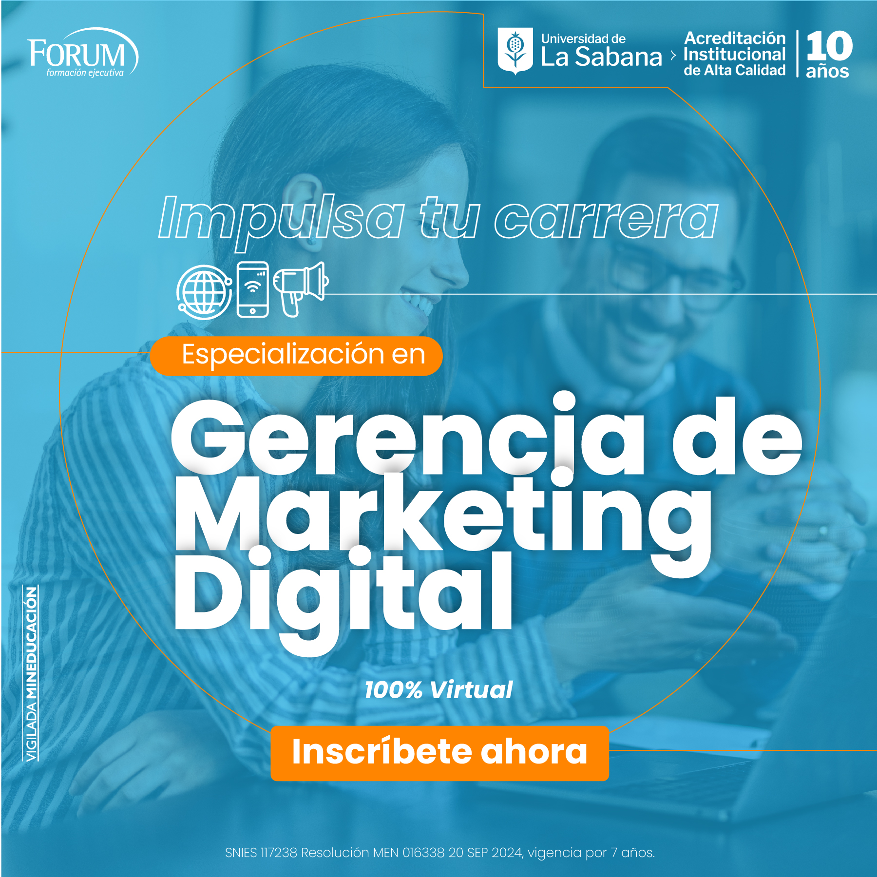 FORUM, formación ejecutiva Facebook ad: Somos la primera universidad, entre las mejores del…