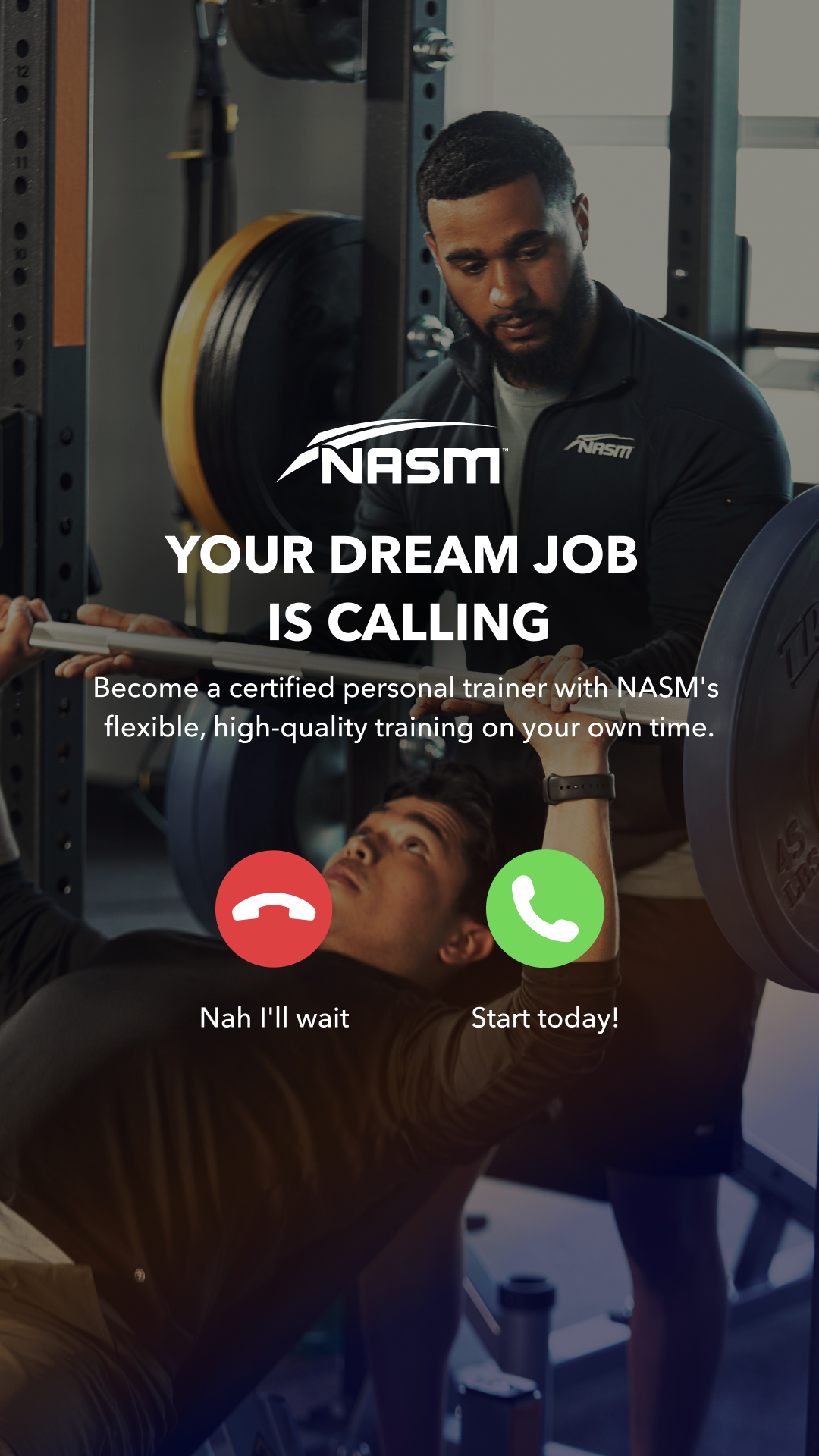 National Academy of Sports Medicine (NASM) Facebook ad