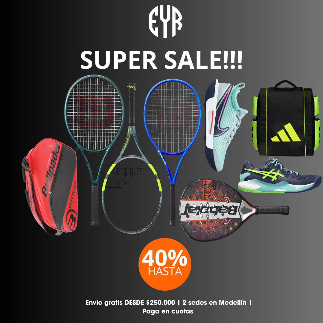Encordados y Raquetas Facebook ad: Hasta 40% OFF en Palas Top