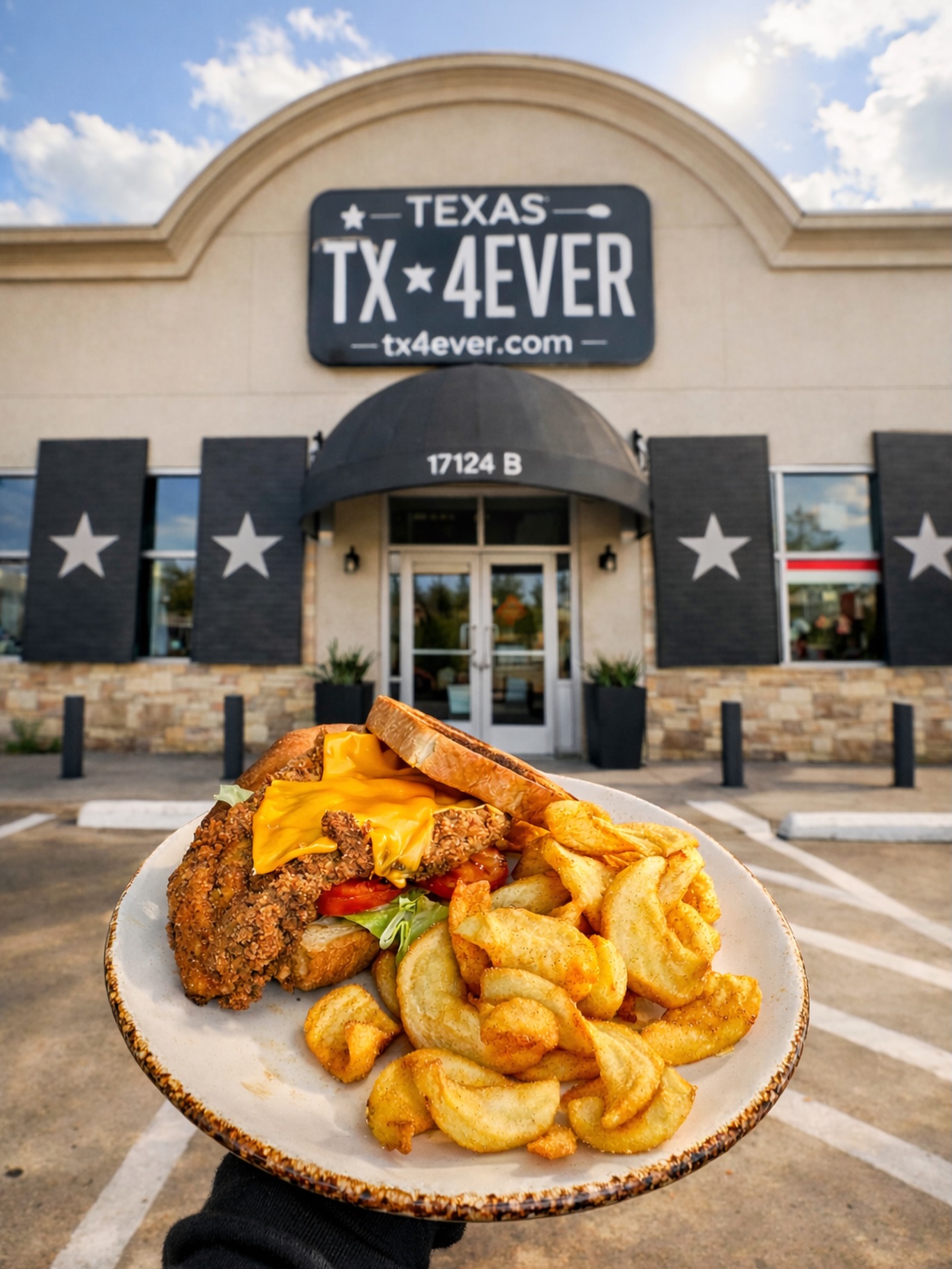 Texas Forever Bar And Grill Facebook ad: Today’s Special: Crispy, golden, and made fresh.