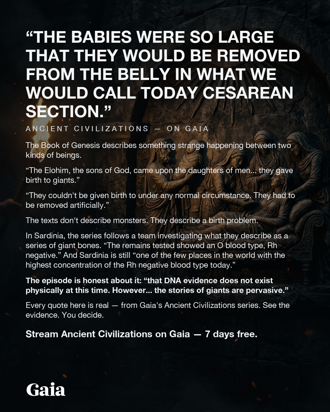 Gaia Facebook ad