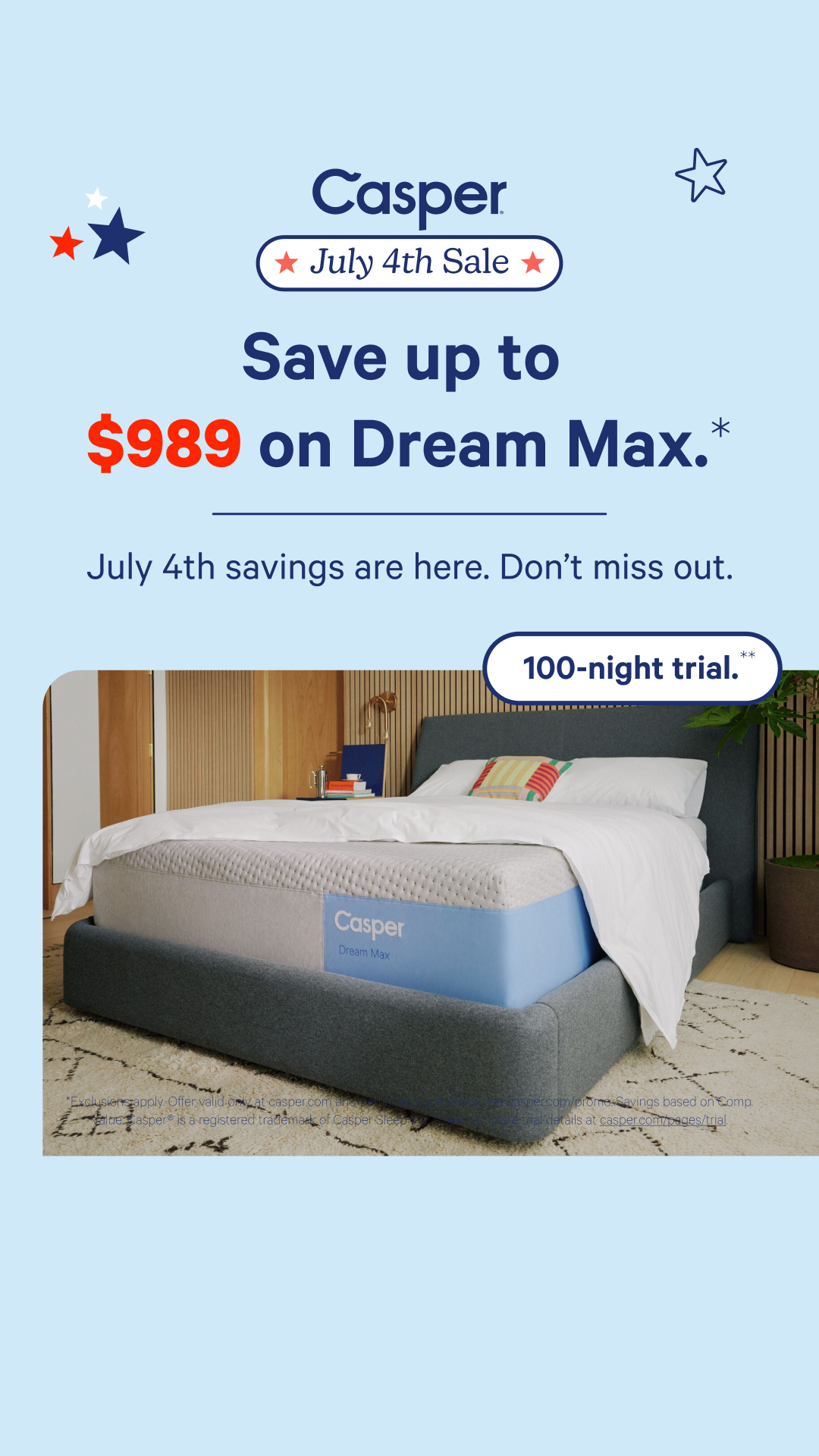 Casper Facebook ad
