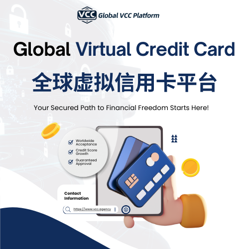 Vcc虚拟信用卡平台 Facebook ad: 全球VCC服务 VISA 虚拟信用卡提供商7*24小时全自助后台、免KYC、…