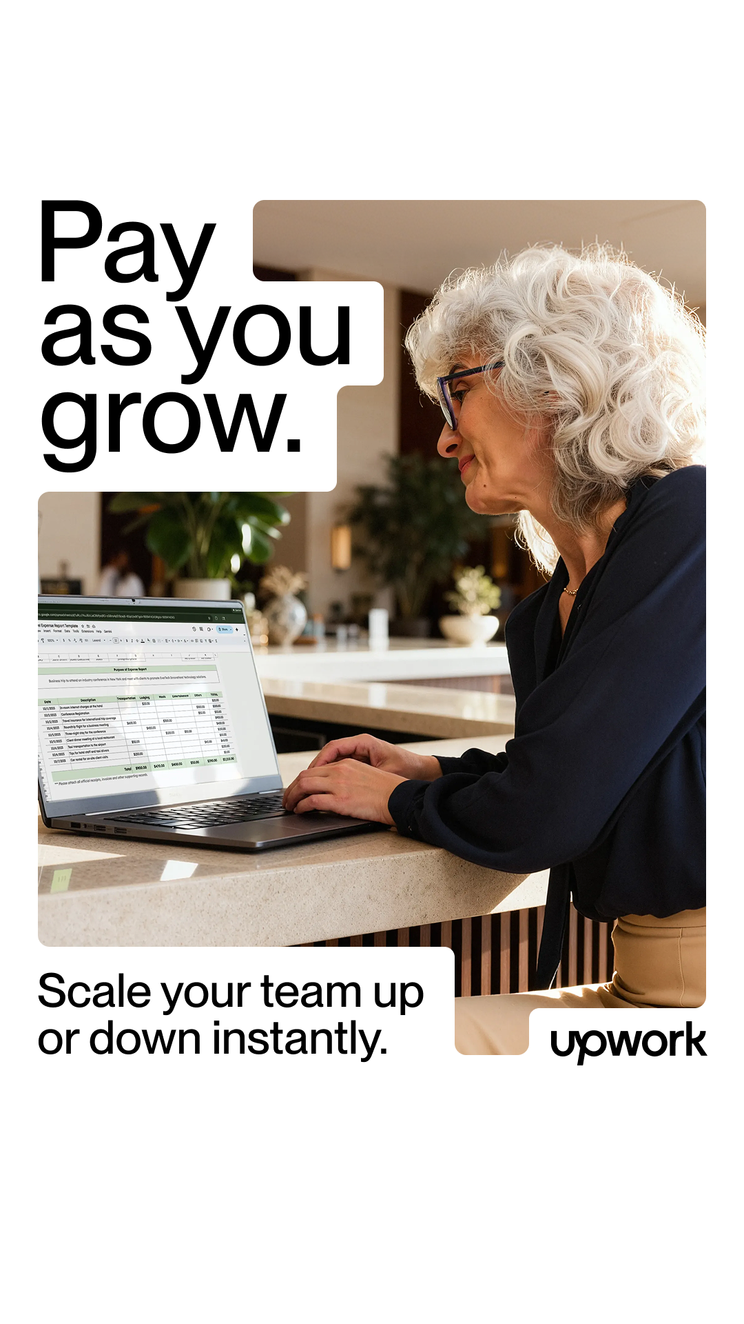 Upwork Facebook ad