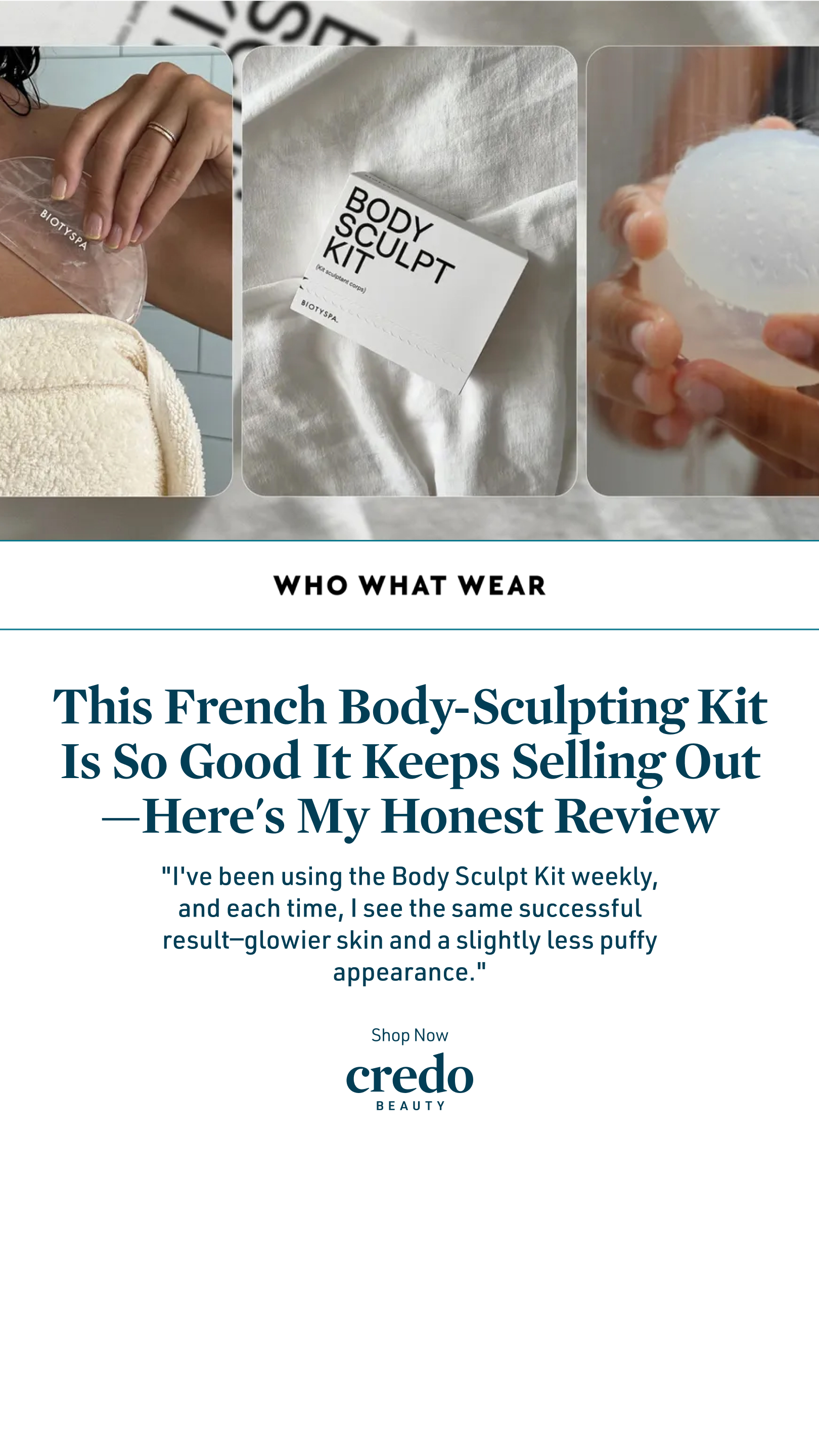 Credo Beauty Facebook ad