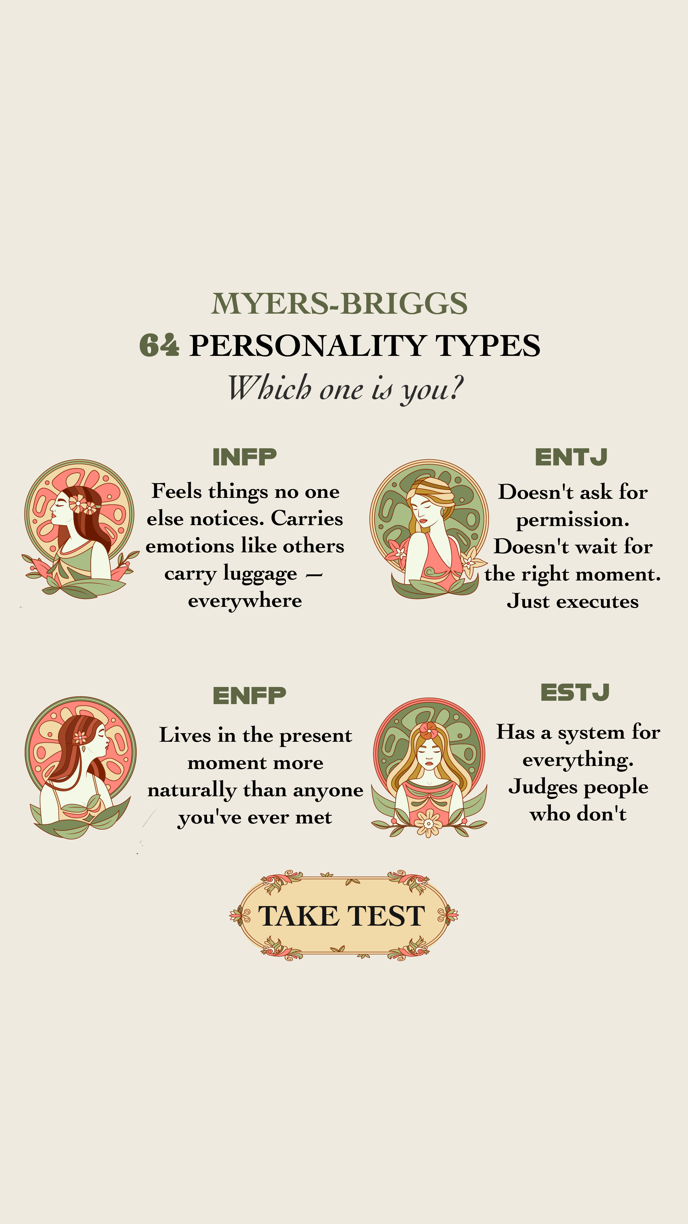 Personality Type Facebook ad