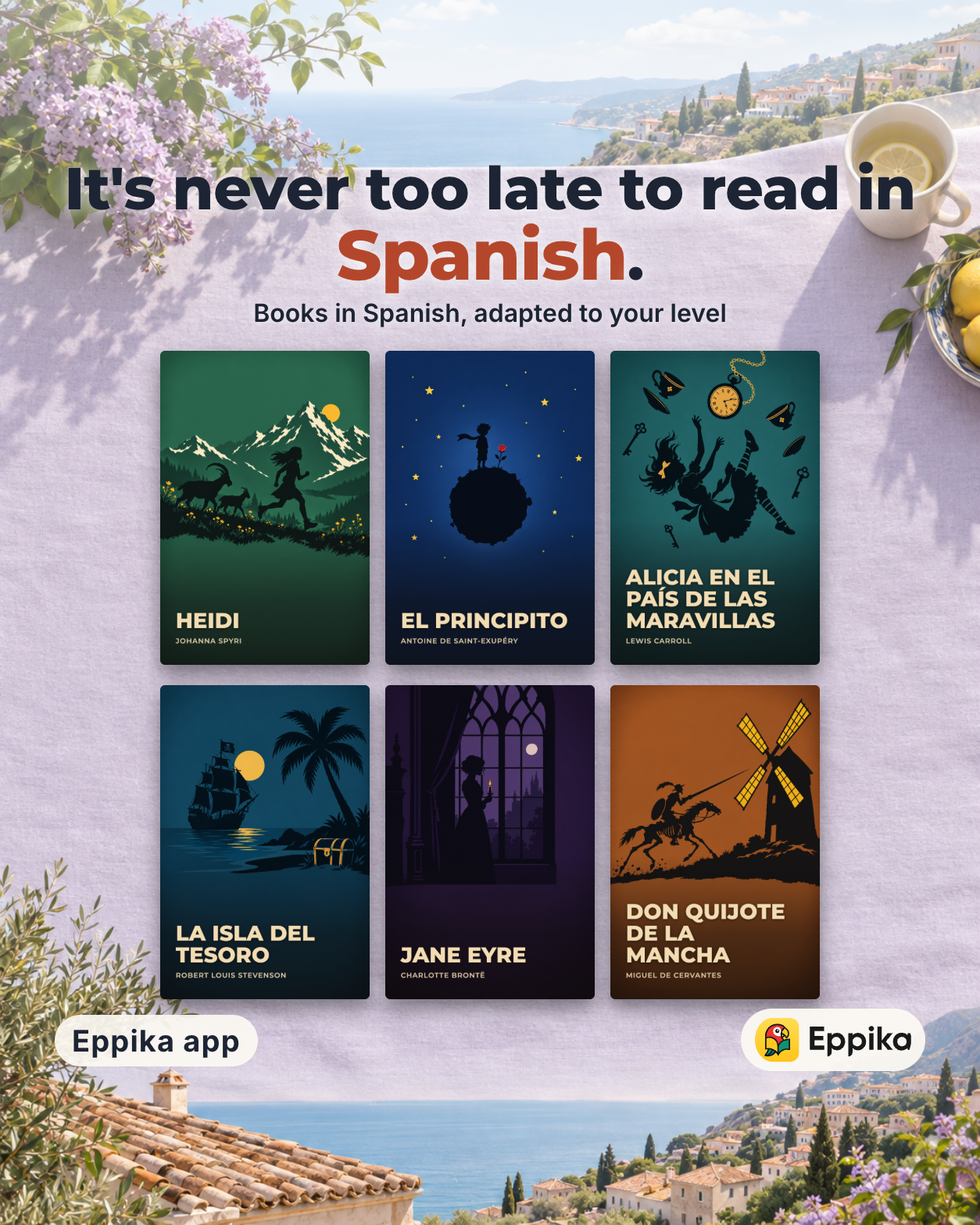 Eppika Facebook ad: Never too late for Spanish