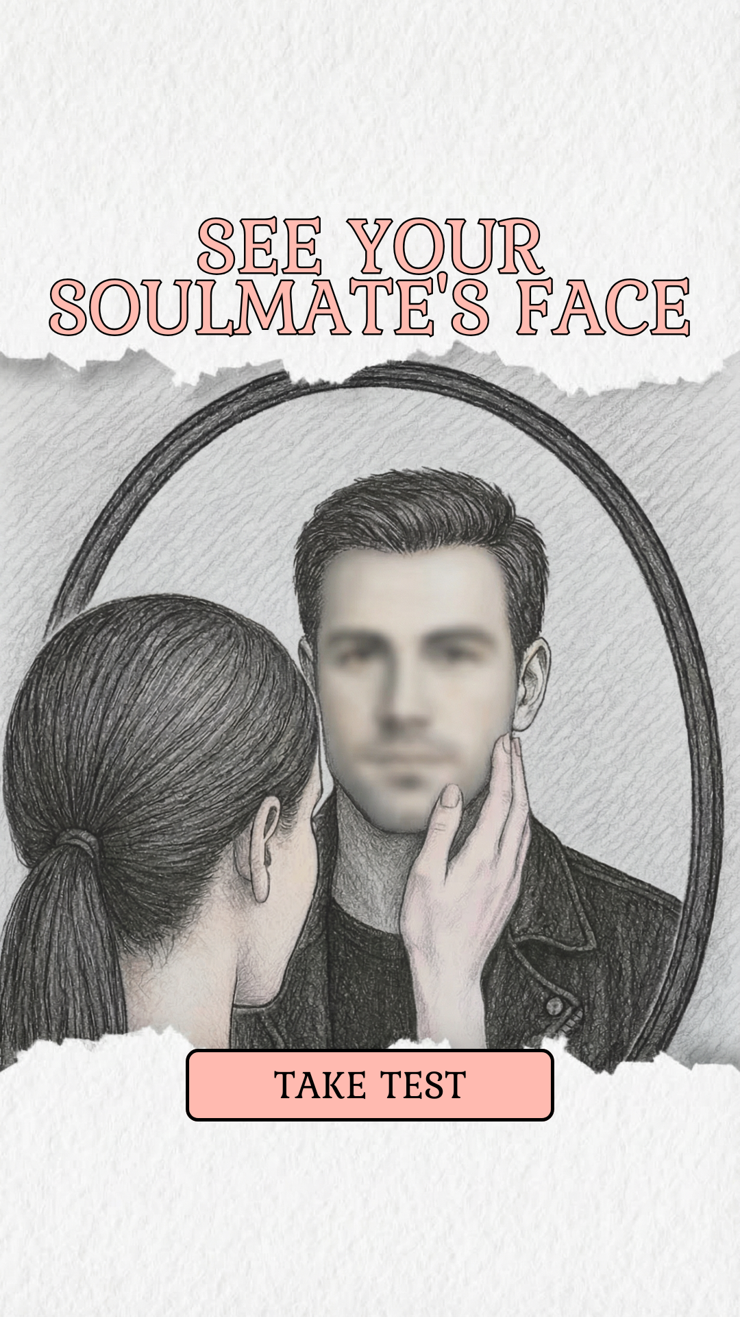 Soulmate Drawing Facebook ad: Take quiz and check it out!