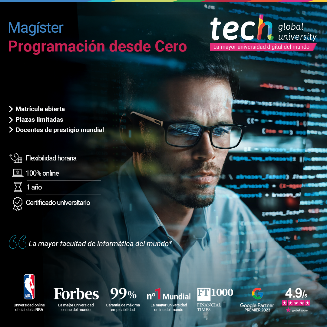 TECH school of information technology Facebook ad: Magíster en Programación desde Cero