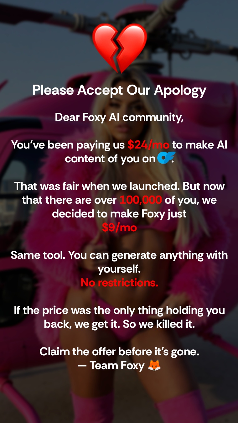 Foxy.ai Facebook ad