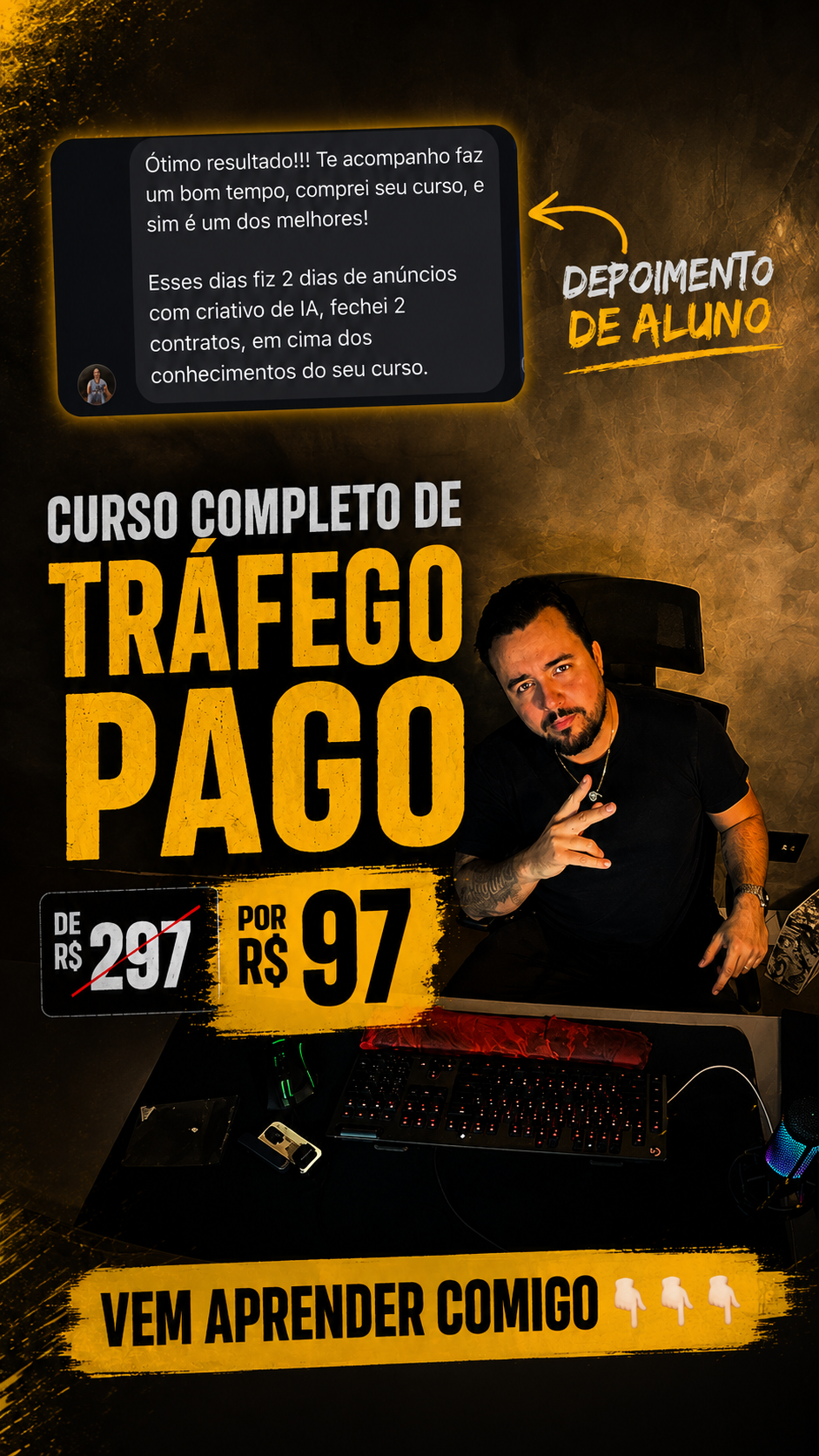 Mineiro das Vendas Tráfego Pago Facebook ad