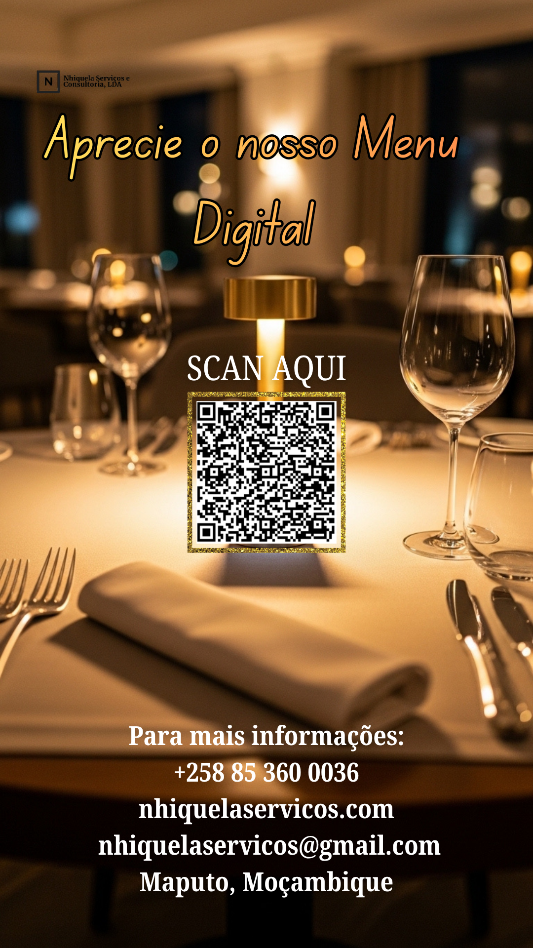 Nhiquela Serviços e Consultoria Facebook ad: Menu Digital