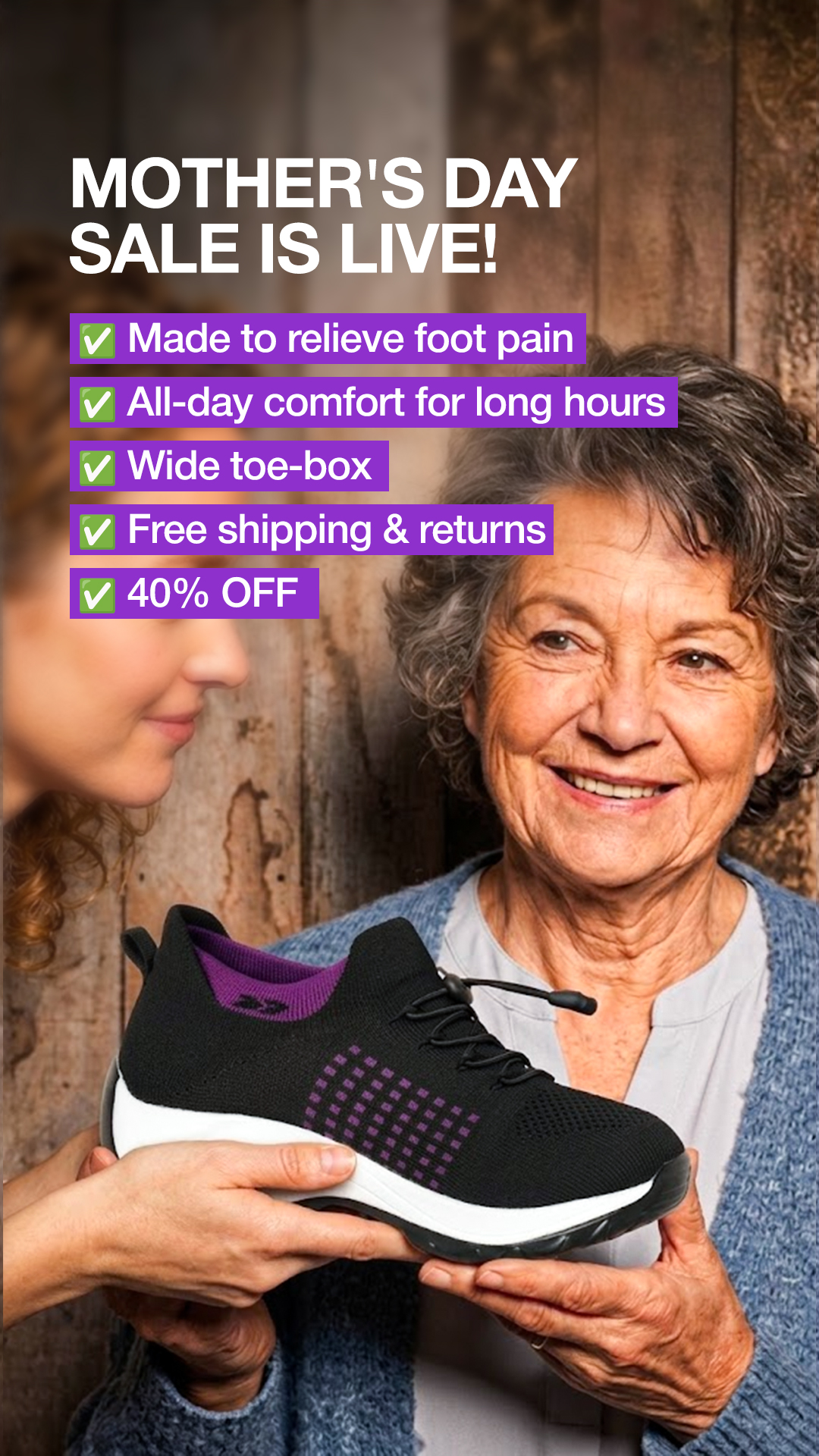 ComfortOrtho Shoes Facebook ad