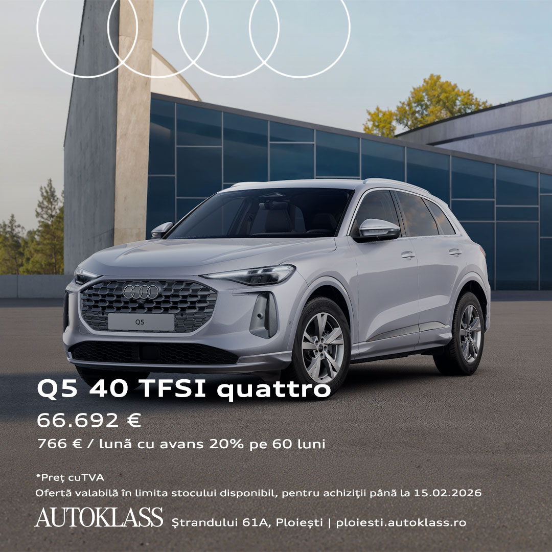Audi Autoklass Ploiesti Facebook ad: Audi Q5 şi Audi Q3, echilibrul perfect între…