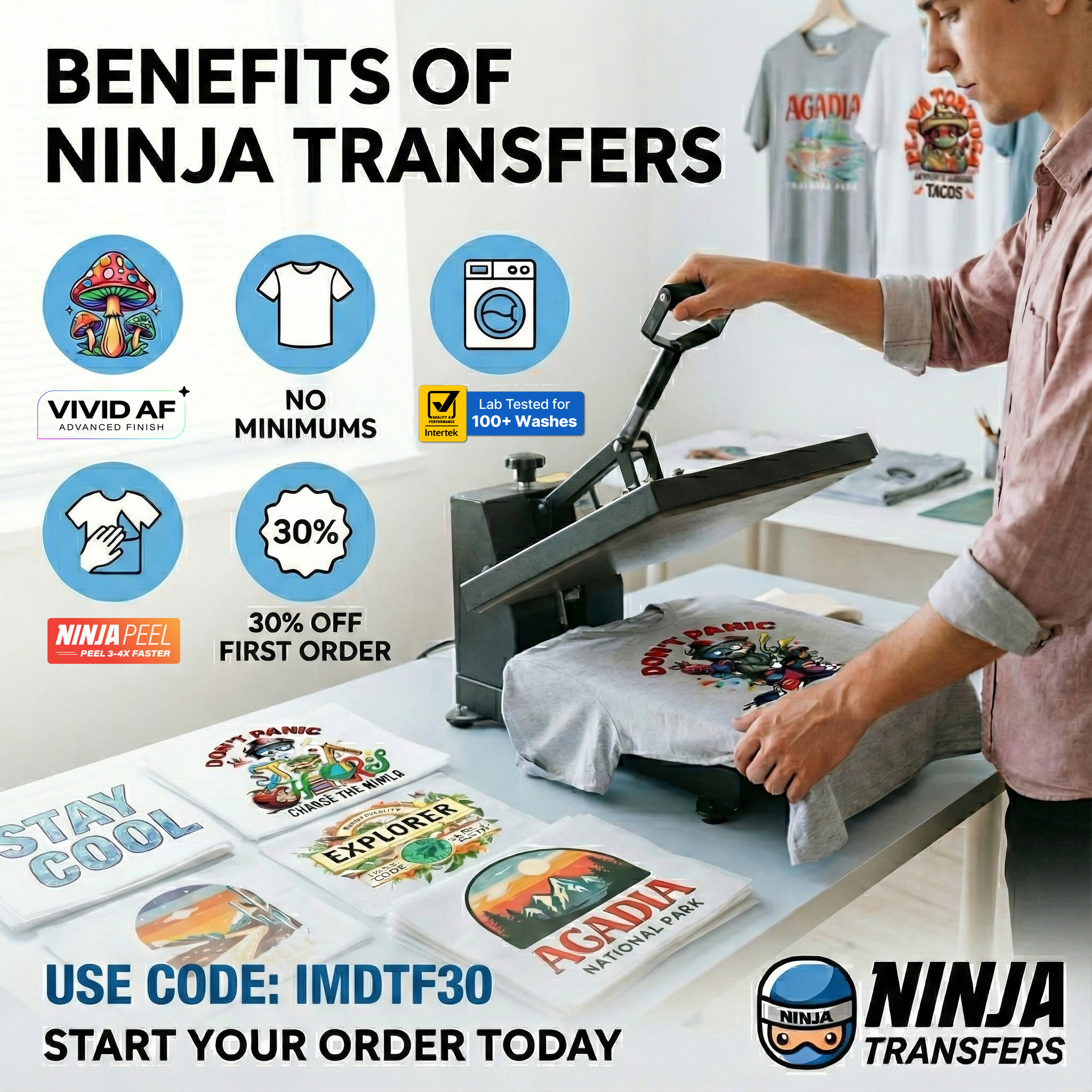 Ninja Transfers Facebook ad