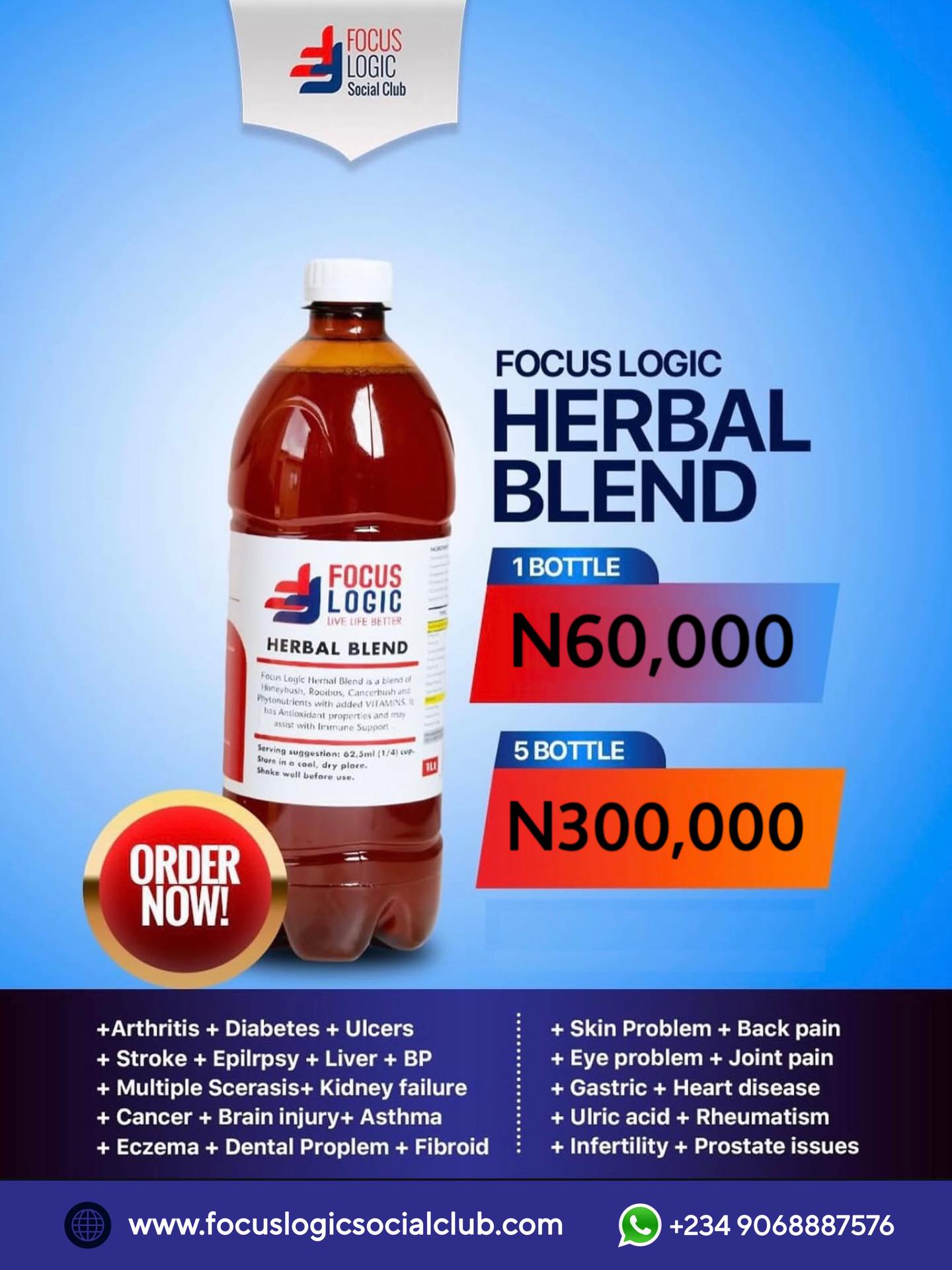 pele.plc Facebook ad: Focus Logic Herbal Blend is a blend of…