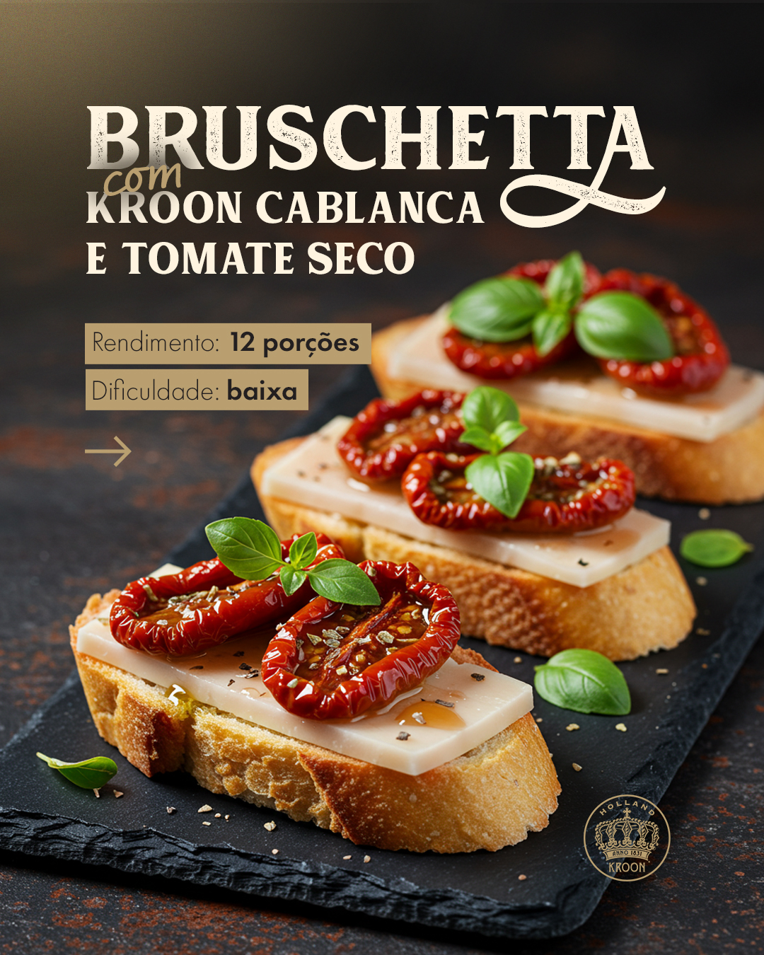 Página de verificação Facebook ad: A clássica bruschetta ganhou novos ares com Kroon…