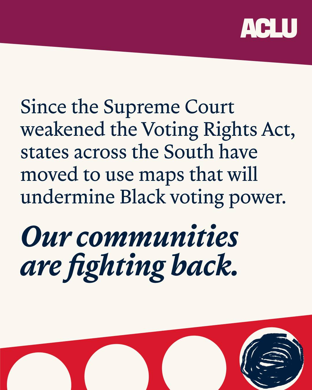 ACLU Facebook ad: The Supreme Court recently cleared the way for…