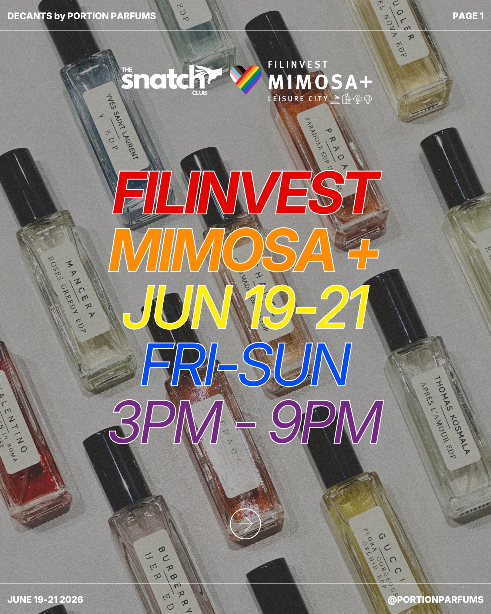Portion Parfums Facebook ad: Celebrate Pride Month with Us!